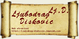 Ljubodrag Dišković vizit kartica